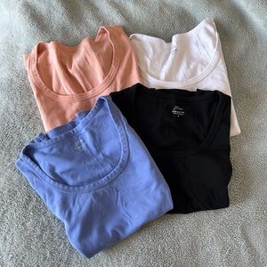 Lot of J Crew Scoop Neck Tees